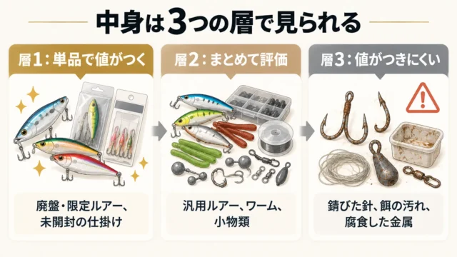 タックルボックスの中身はどう査定される?3つの層で考える