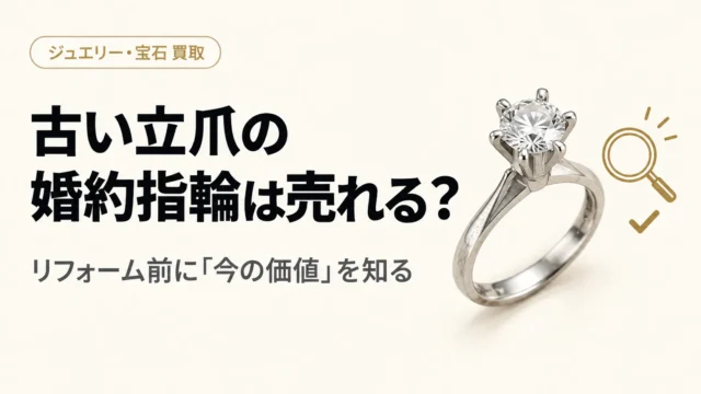 古い婚約指輪の立爪デザインは売れる？リフォーム前に査定するメリット