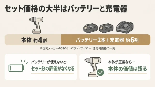 セットと本体のみで評価に差が出る理由