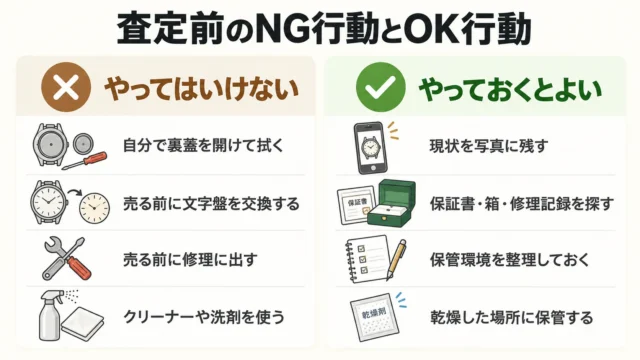 査定前にやってはいけないこと・やっておくとよいこと