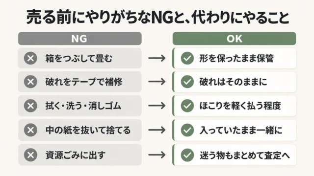 売る前にやってはいけないこと