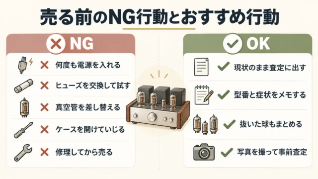 売る前にやってはいけない5つのこと