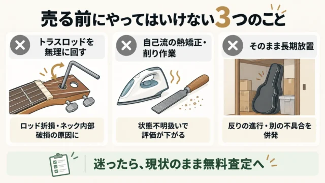 売却前にやってはいけないこと