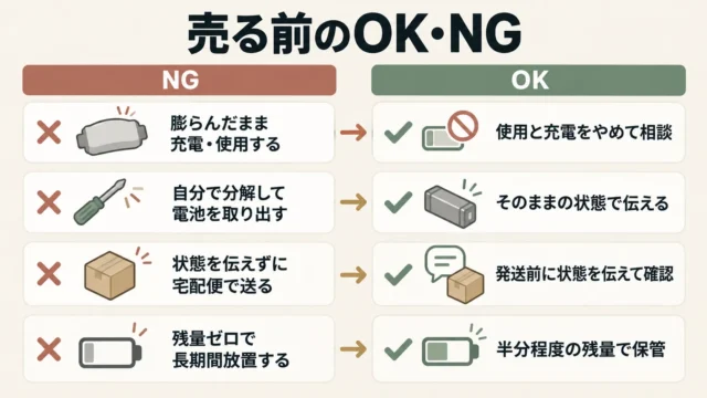 売る前にやってはいけないこと