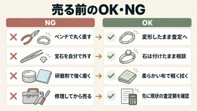 売る前にやってはいけないこと