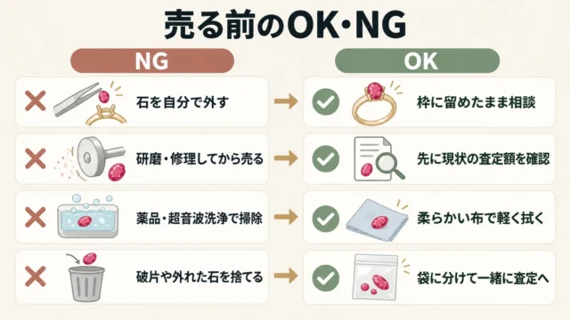 売る前にやってはいけないこと