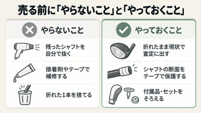 売る前にやってはいけないことと査定前の準備
