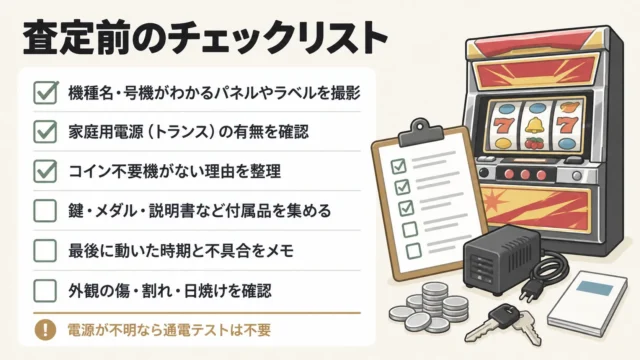 コイン不要機なしのパチスロ実機は売れる？家庭用加工と付属品の査定