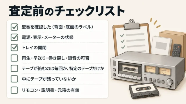 査定前に確認しておきたいチェックポイント