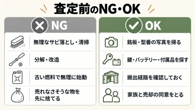 売却前にやってはいけないこと・やっておくとよいこと