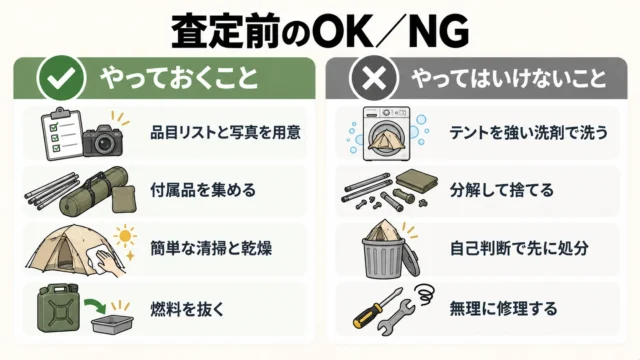 査定前にやっておくこと・やってはいけないこと