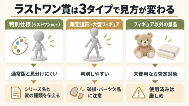 ラストワン賞でも評価が分かれる3つのタイプ