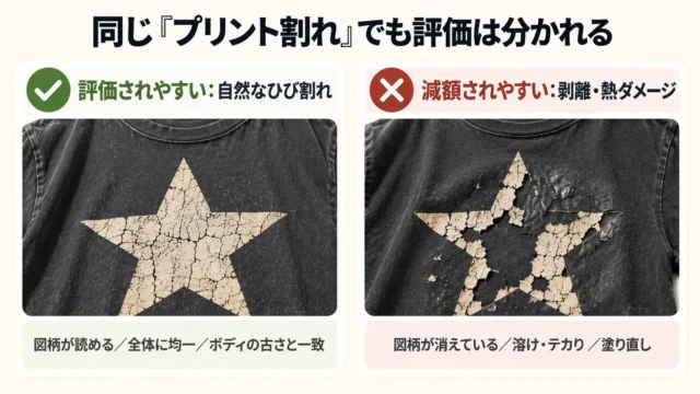 ヴィンテージTシャツのプリント割れは「一律マイナス」ではない